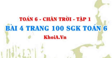 Bài 4 trang 100 SGK Toán 6 Tập 1 Chân trời sáng tạo
